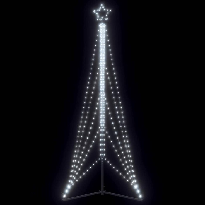 Pom de Crăciun LED 525 LED-uri Alb Rece 302 cm