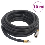 vidaXL Furtun de aer hibrid, negru, 0,6&quot;, 10 m, cauciuc și PVC