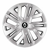 Set 4 Capace Roti 16 inchi (R16) Raven Gri, Compatibile Cu Renault