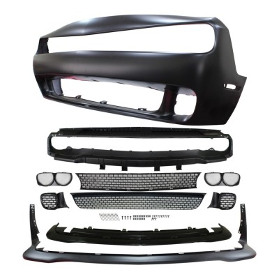 Set bara fata DODGE CHALLENGER, 09.2014-2017, grunduit, de vopsit; type SRT8; cu grile, cu spoiler; TUNING, foto