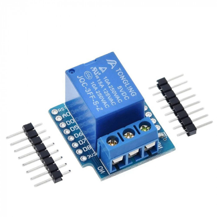 Modul cu 1 releu 5V, relay, relee, Arduino Wemos D1 Mini ESP8266 (d.1208K)
