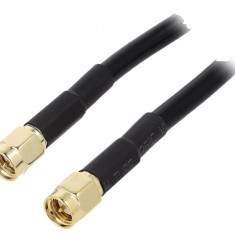 Cablu SMA tata-tata 50 ohm 0.5m negru 4CarMedia SMA-MM/50/0.5