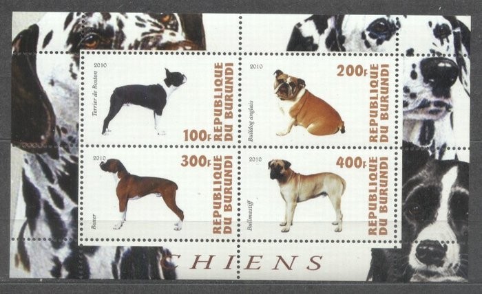 Burundi 2010 Dogs, perf. sheet, MNH S.064