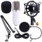 Microfon profesional de Studio Condenser BM-700 cu stand inclus pentru