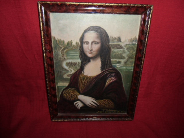 Tablou reproducere Monalisa 43,5x33,5 cm