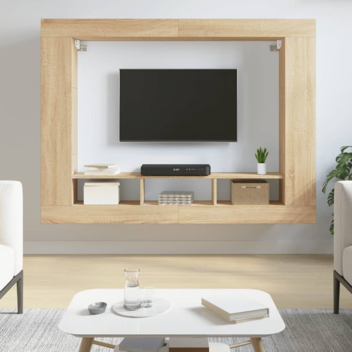 Gossi comoda tv, stejar sonoma, 152x22x113 cm, lemn compozit