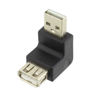 Adaptor USB A tata la USB A mama, in unghi, LOGILINK, AU0027, T145540 foto