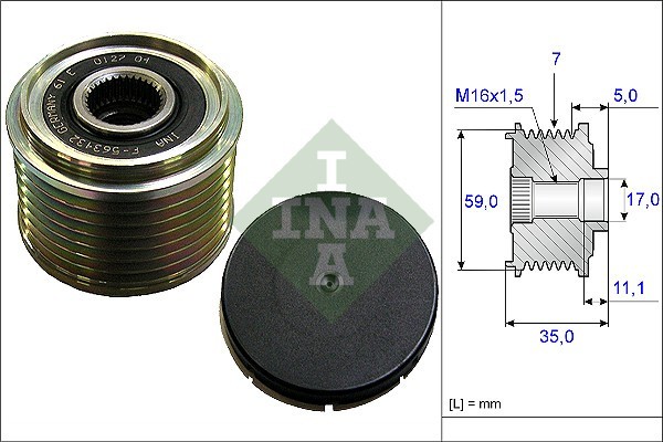 INA 535 0159 10 Sistem roata libera, generator