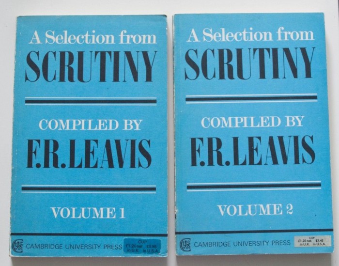 F. R. Leavis - A Selection From Scrutiny (2 vol.) (F.W. Bateson; Q. D. Leavis)