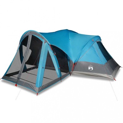 Cort de familie Tipi pentru 8 persoane, albastru, impermeabil foto