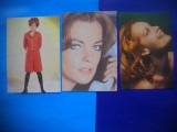 HOPCT LOT NR 1222 ROMY SCHNEIDER-ACTORI/ARTISTI-3 CARTI POSTALE-NECIRCULATE