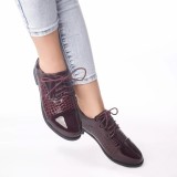 Cumpara ieftin Pantofi casual lora rosu piele ecologica lacuita, 36