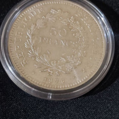 Franța - 50 Fr. 1976 , Argint moneda