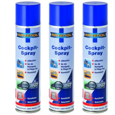 Pachet 3 x spray curatare Ravenol Cockpit Spray 400ml foto
