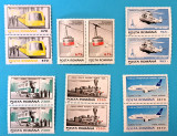 TIMBRE ROMANIA LP1379/1995 -Mijloace de transport I -Serie &icirc;n pereche MNH, Nestampilat