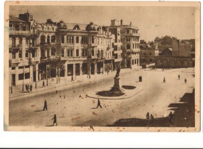 CPIB 18151 CARTE POSTALA - CONSTANTA. PIATA OVIDIU, RPR, LIBRARIA NOASTRA foto