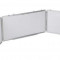 Whiteboard magnetic EXTRA cu rama din aluminiu cu 5 fete 100 x 400 cm