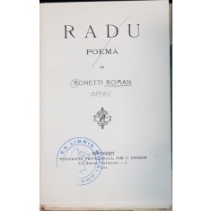 RONETTI ROMAN, OPERE - BUCURESTI, 1914