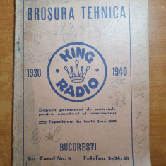 brosura tehnica king radio - anii 1930-1940