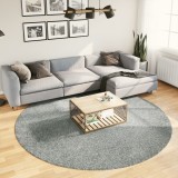vidaXL Covor pufos &quot;PAMPLONA&quot; cu fire &icirc;nalte, verde modern, &Oslash; 240 cm