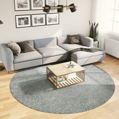 Covor pufos &amp;quot;PAMPLONA&amp;quot; cu fire &amp;icirc;nalte, verde modern, &amp;Oslash; 240 cm foto