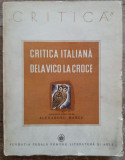 Critica italiana de la Vico la Croce - Alexandru Marcu// 1941