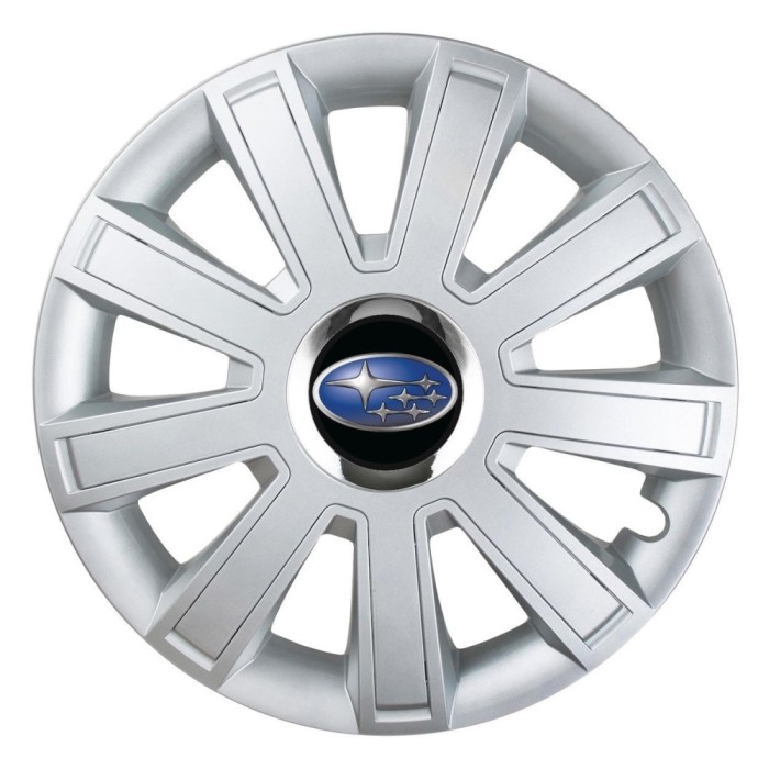 Set 4 Capace Roti, potrivite jantelor de R15, pentru Subaru, model flash cromat