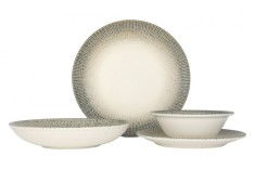Bonna Set de vesela (Medium) - Sway - 24 bucăți - 6 persoane - Porţelan