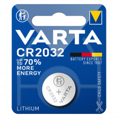 Baterie Litiu 3V CR2032 230mAh, Dimensiuni 20 x 3.2 mm Varta Blister 1 foto