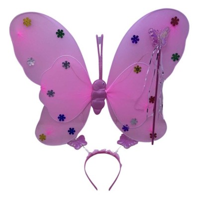 Set aripi fluturas roz foto