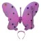 Set aripi fluturas roz