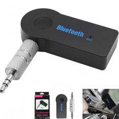 Adaptor Audio Bluetooth receiver la mufa Jack 3.5mm cu microfon, car kit