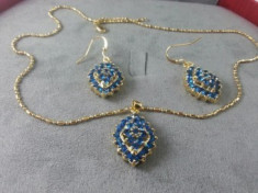 Set bijuterii Luxury Blue Sapphire foto