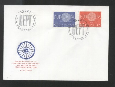 Switzerland 1960 Europa CEPT Mi.720-701 FDC UN.023 foto
