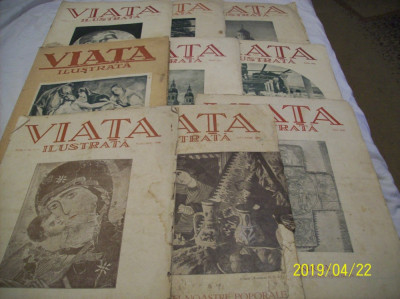 revista &amp;#039;&amp;#039;viata ilustrata&amp;#039;&amp;#039; 9 bucati foto