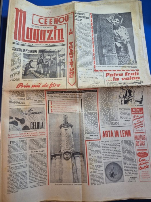 ziarul magazin 6 iunie 1964 - eminescu in documentele iesene
