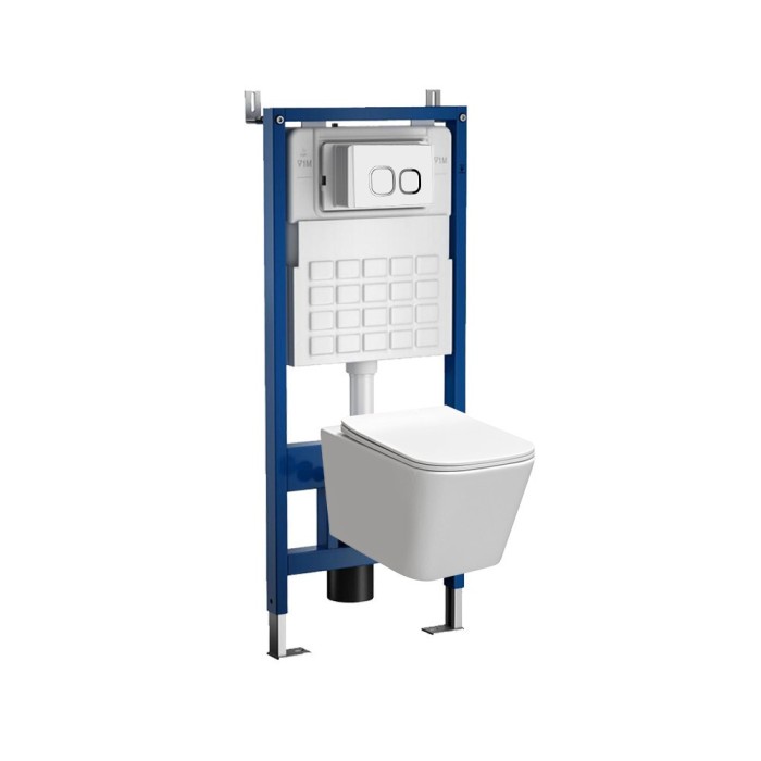 Set rezervor WC montat pe perete Roya Tinos 83W