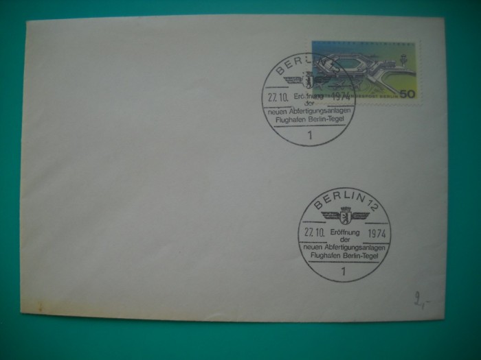 HOPCT PLIC S NR 799 AEROPORTUL BERLIN DE VEST - GERMANIA-NECIRCULAT
