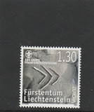 Lichtenstein 2007-Europa CEPT,serie o valoare,MNH,,Mi.1436, Organizatii internationale, Nestampilat