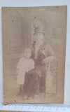 Fotografie mamă și copil &ndash; cca. 1910&ndash;1920 &ndash; portret carte poștală veche Rom&acirc;nia