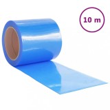 Cumpara ieftin Perdea pentru usa, albastru, 200 mmx1,6 mm 10 m, PVC