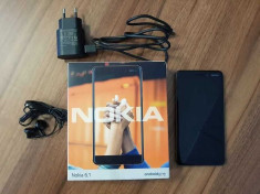 Android 10 Nokia 6.1 Dual SIM 32GB 4G Black cu garantie Emag foto