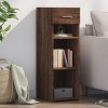 Dulap Gossi Stejar Maro 30x42.5x93 cm Lemn Prelucrat Sertar Depozitare Mobila Living