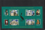 Romania 2008-EFIRO-Iasi-600 ani atestare doc.bloc 4 val. dantelat,MNH