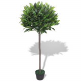 Cumpara ieftin Dafin artificial cu ghiveci, 125 cm, verde