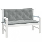 Gossi perna banca de gradina 2db melanj gri deschis 120x50x7cm textil