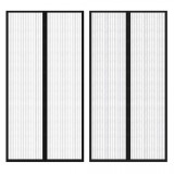 Perdea anti insecte cu benzi scai, 210 x 100 cm, 2 buc, vidaXL