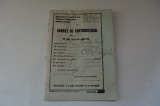 Carnet de contributiuni pe anii 1933/1934 - 1937/1938, stare buna