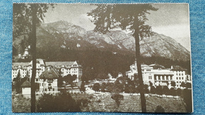 493 - Sinaia Hotel Palace si Casinoul /carte postala necirculata interbelica foto