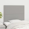 Gossi tablii de pat, 2 buc, gri deschis, 100x5x78/88 cm, textil